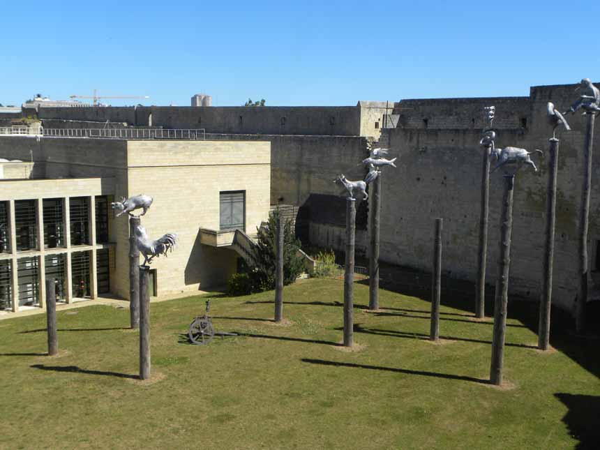The Musee de Beaux-Arts inside Caen Castle.